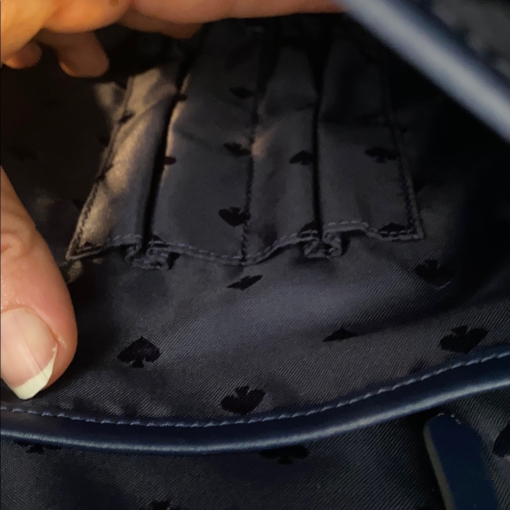 💙♠️KATE SPADE NEW YORK Jae Dark Navy Blue Nylon Laptop Shoulder Bag 💙 - Picture 13 of 15